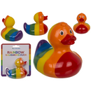 Regenbogen Quietsche-Ente, Pride, ca. 10 cm,
