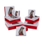 Rot/weiße Geschenkkartonage, Katze,