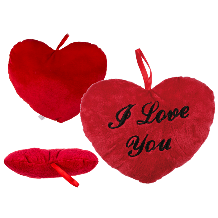 Rotes Plüschherz, I love you, ca. 26 cm