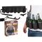Schwarzer Flaschenhalter, Bier-Gürtel, 123 cm,