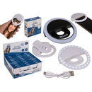 Selfie LED Ring, mit 28 LED, mit USB Anschluss,