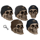 Spardose, Totenkopf mit Fischermütze,