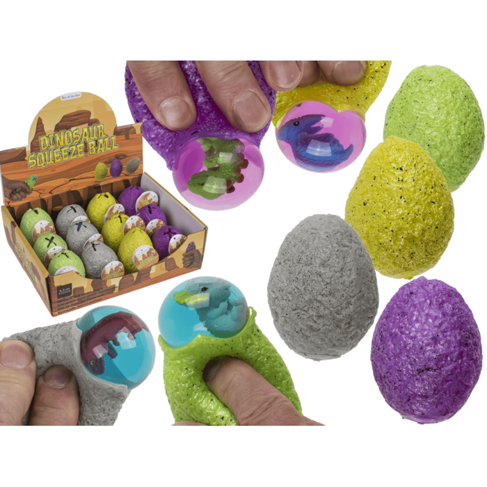Squeeze-Ei mit Dinosaurier, ca. 6,5 cm,