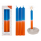 Stabkerze mit Farbverlauf, orange/blau