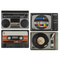 Tischset, Nostalgische Hifi-Geräte I,