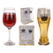 Trinkglas, King & Queen, für ca. 600 & 430 ml,
