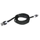 USB & Micro-USB-Ladekabel mit Textilummantelung,