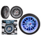 Wanduhr, Reifen, mit 16 LED, D: ca. 35 cm,