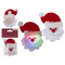 Weihnachtsmann-Button, Blinkie, mit LED