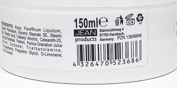 Elina Granatapfel Hautpflegecreme 150ml in Dose mit Schutzfolie