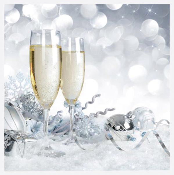 Servietten 'Champagner' 20er, 3-lagig 33x33cm