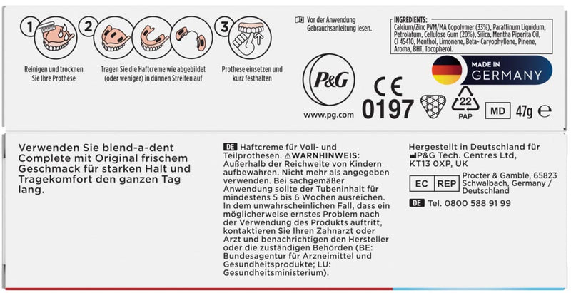 Blend-a-Dent Haftcreme 47g extra stark