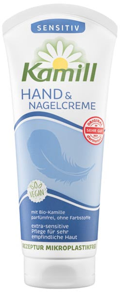 Kamill Hand & Nagel Creme 100ml Sensitive mit Bio-Kamille, parfmfrei, ohne Farbstoffe extra-sensitive Pflege fr sehr empf. Haut