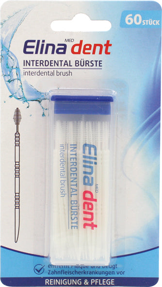 Zahn Interdental Sticks Elina Fischgr. 60er Karte mit Fischgrtenbrste & Zahnstocher-Spitze
