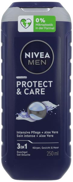 Nivea Dusch Men 250ml Protect & Care Pflegedusche fr Krper, Gesicht & Haar