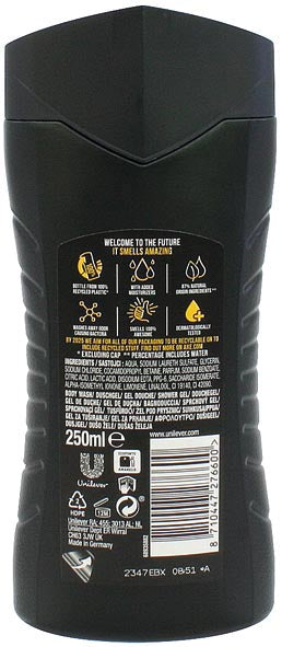 Axe Dusch 250ml Black [D/A/CH/NL/B/F/]