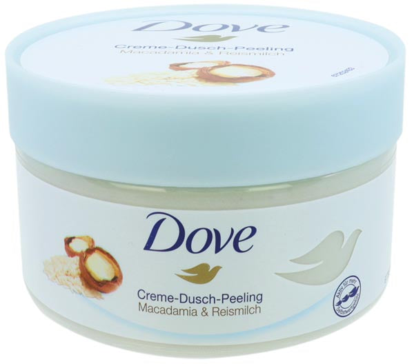 Dove Dusch Peeling 225ml Macadamia & Reismilch
