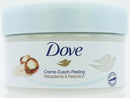 Dove Dusch Peeling 225ml Macadamia & Reismilch