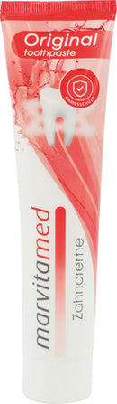 Zahncreme Marvita 125ml Original Kariesschutz reinigt & strkt Zhne und Zahnfleisch, schtzt vor Karies und Plaque, mit Fluorid