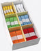 Geschenkband 6 Farben und 3 Breiten sortiert