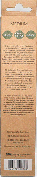 Zahnbrste Elina Bambus in Faltschachtel Vegan, Nachhaltig, Natur