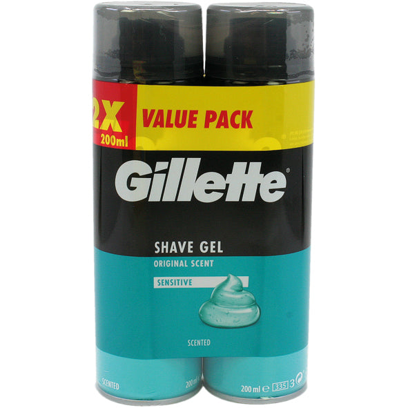 Gillette Rasiergel 2x200ml empfindliche Haut