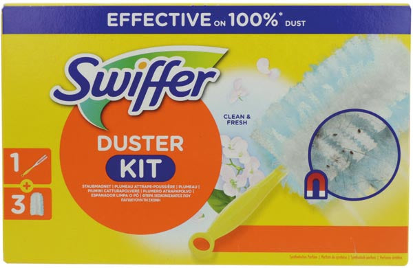 Swiffer Starterset (Griff + 3 Tücher) mit Febreze