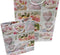 Geschenktasche Rosen- und Herz-Motiv 23x18cm, Größe mittel,