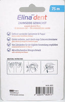 Zahnseide Elina Dent 75m gewachst Minzgeschmack gleitet mhelos durch enge Zahnzwischenrume, entfernt versteckte Speisereste & Plaque