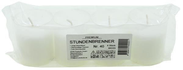 Grablicht Brenner 4er Nr.40 weiss
