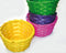 Bastkorb 14x8cm rund in  Farben sortiert
