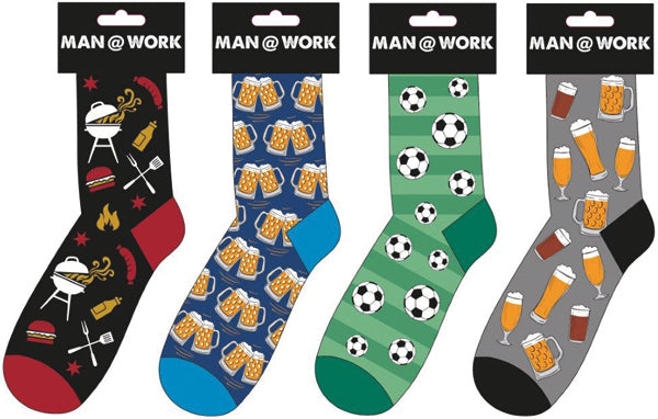 Herren Socken Bier 4/s Headcard 42-46 4/s Material:
