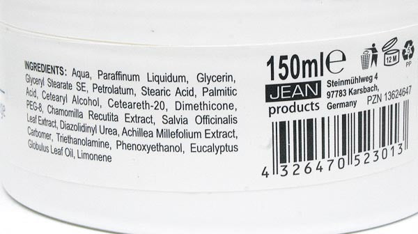 Creme Elina 150ml Fussbalsam in Dose mit Schutzfolie