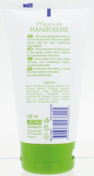 Elina Olive Handcreme 150ml in Tube
