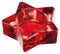 Teelichthalter Stern, rot, 8x2 cm aus feinstem polliertenm G