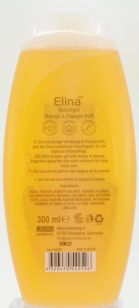 Dusch Gel Elina 300ml Exotic Traum Mango & Papaya