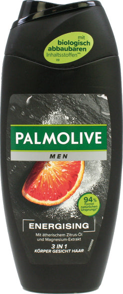 Palmolive Dusch 250ml For Men Energising mit therischem Zitrus-l und Magnesium-Extrakt 3in1 fr Krper, Gesicht & Haar