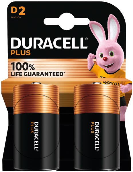Batterie Duracell Plus Alkaline Mono 2er MN1300