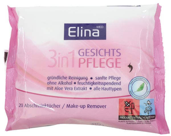 Feuchttücher 20er Elina Abschminktücher 20x21cm