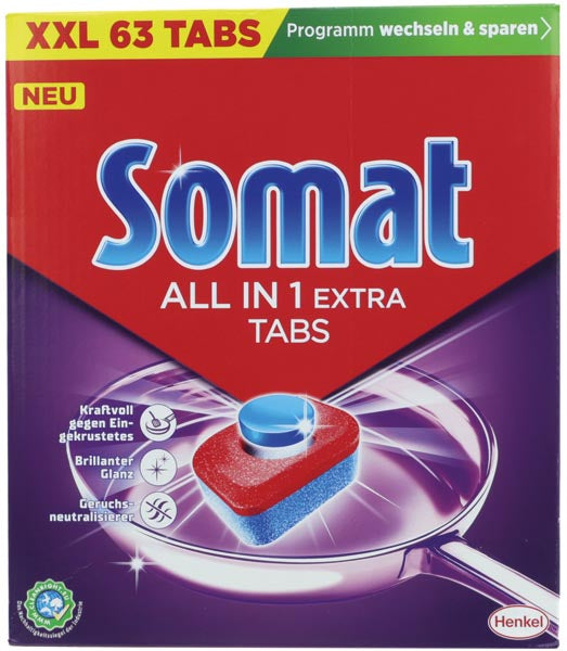 Somat All in 1 Spülmaschinentabs XXL 63 Stück