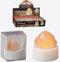 Teelicht LED, Salzkirstall, ca. 5cmH PP/Saltstone, inkl. 1xCR2032 Batterie, verschiedene Formen, in PVC Box mit Einleger, 24Stck im Display B:4cm H:5cm T:4cm