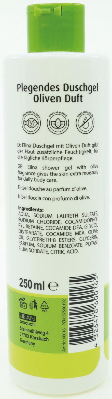 Elina Olive Dusch Gel 250ml intensive Feuchtigkeitspflege