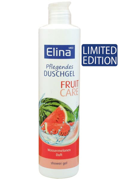 Dusch Gel Elina 300ml Fruit Care Wassermelone Pflegendes Duschgel mit Wassermelonen-Duft runde Flasche Limited Edition