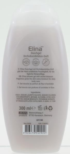 Dusch Gel Elina 300ml Bltenzauber Orchideenblte ovale  Flasche
