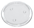 Kerzenteller für Stumpenkerze 10,5cm Klarglas