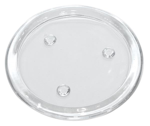 Kerzenteller für Stumpenkerze 10,5cm Klarglas