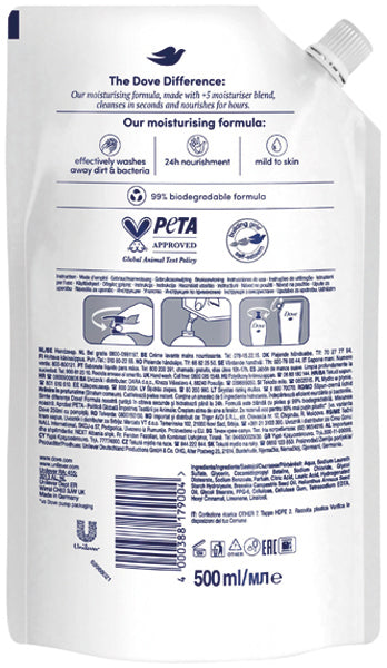 Dove Flssigseife 500ml Nachfllbeutel Original