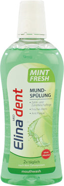 Zahn Mundsplung Elina 500ml mint 3in1 Dental Plus , ohne Alkohol