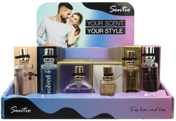Parfum SENTIO 15ml Display-2, 60St. 6fach sort.