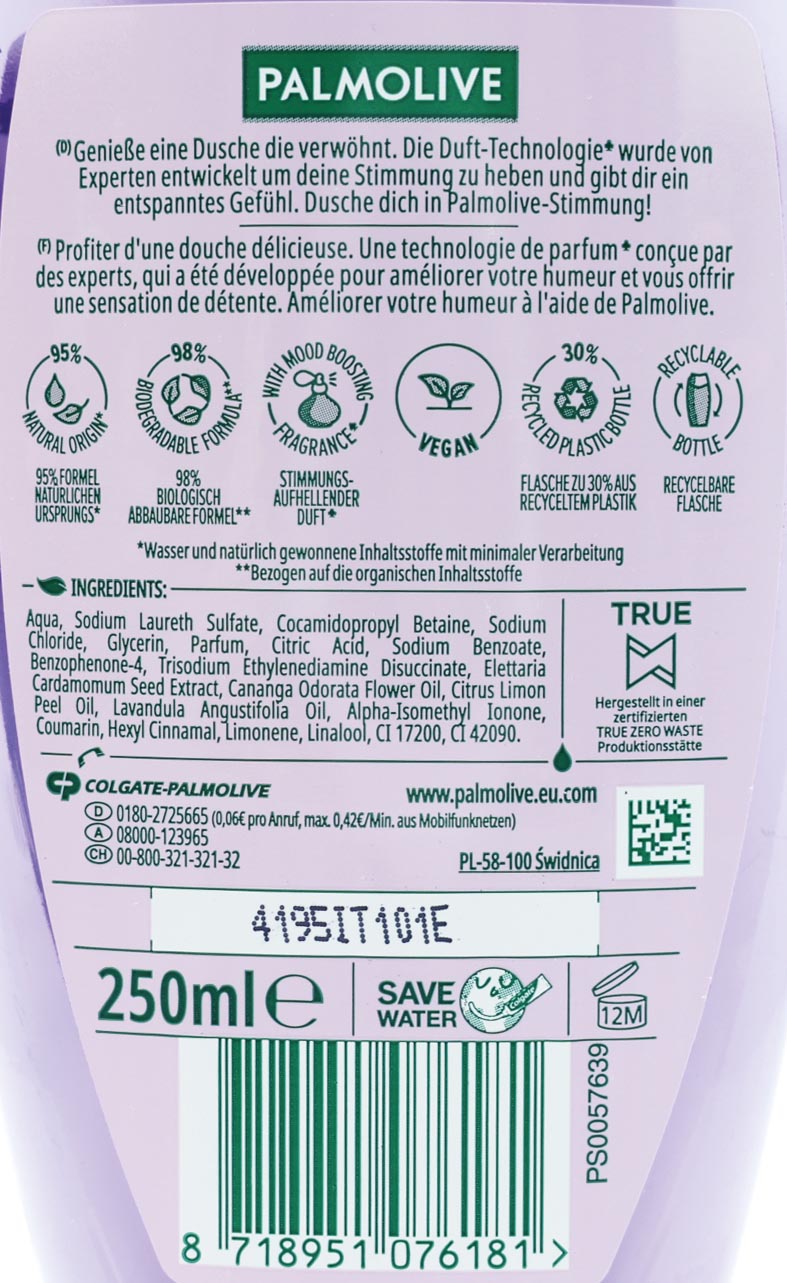 Palmolive Dusch 250ml Aroma Sensations Absolute Relax